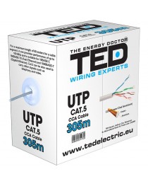 Cablu UTP CAT 5 CCA 0.5mm 305m TED ELECTRIC